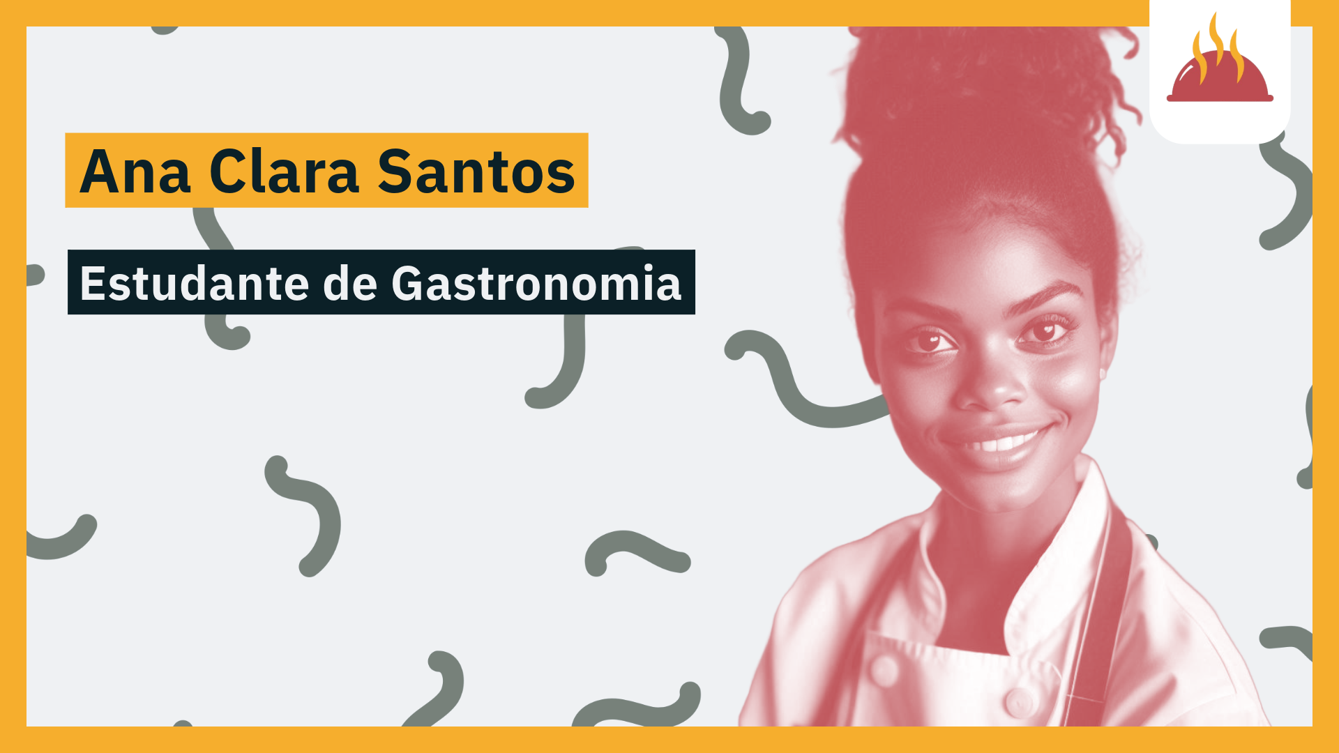 Com uma paixão de infância pela cozinha, Ana Clara busca no curso de gastronomia a chance de transformar seu amor por pratos e ingredientes em uma profissão de sucesso.